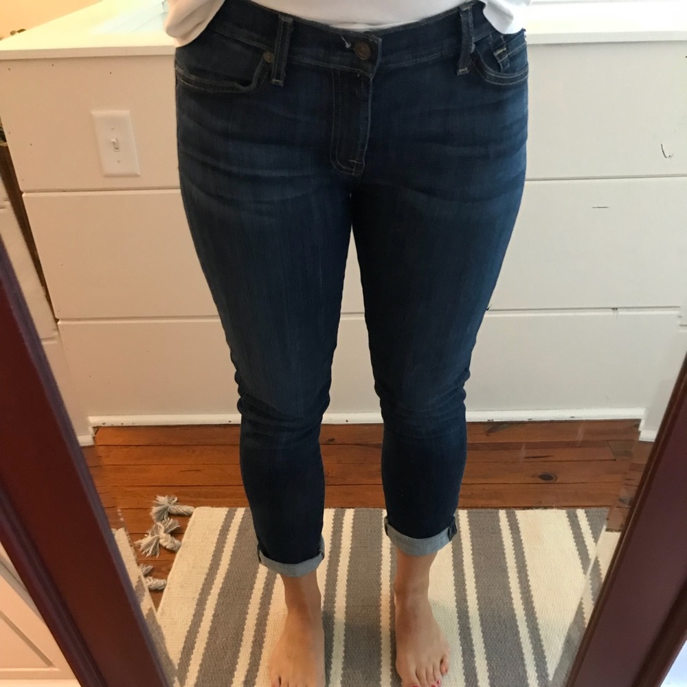 7 for all Mankind the Skinny crop & roll Size 31